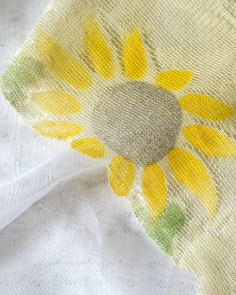 Camino de mesa de encaje con girasoles, foto 3