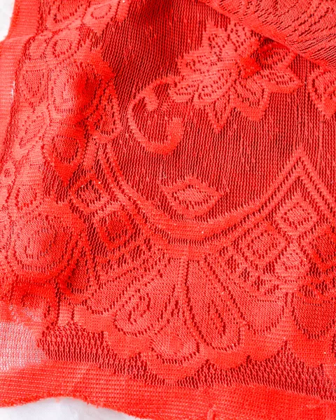 Mantel de encaje rojo, foto 3