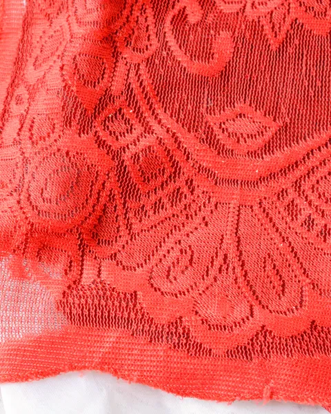 Mantel de encaje rojo, foto 4