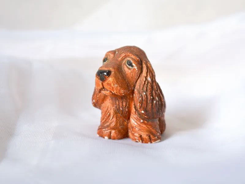 Perro cocker de cerámica, foto 2 de 3